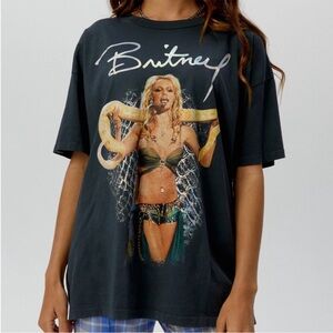 Daydreamer Britney Spears Live in New York 2001 Slave 4 U Tour Tee Oversized Y2K